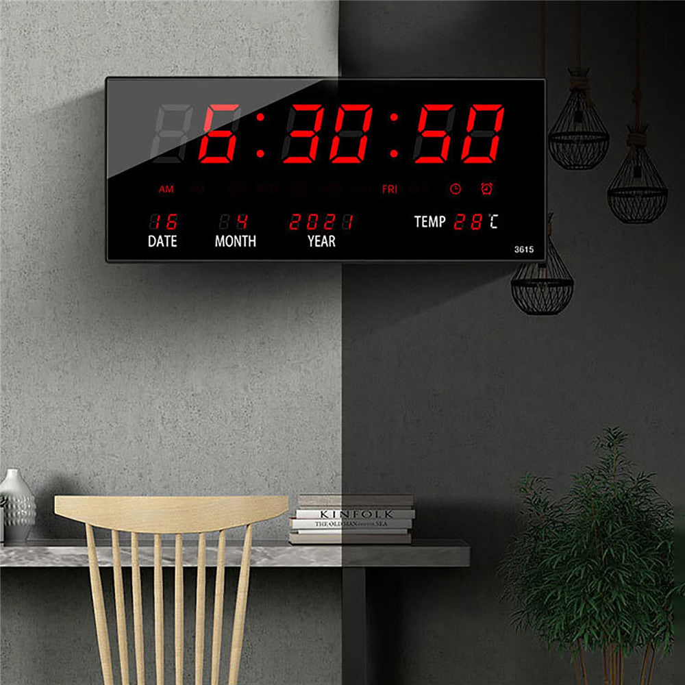 ساعة رقمية حائطية LCD